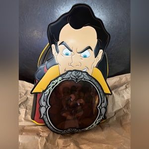 NWT Loungefly Mini Backpack - Gaston with Mirror - Disney Villains Scenes